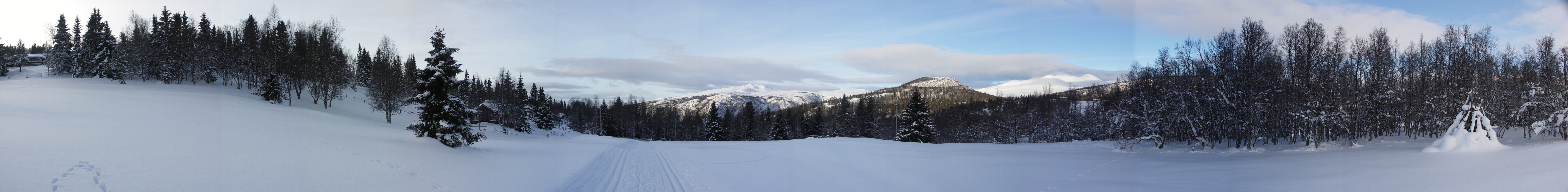 panorama Rondane, Noorwegen. Winter 2008