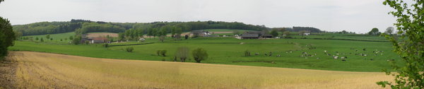 Krijtlandpad, Zuid-Limburg, Nederland Panorama